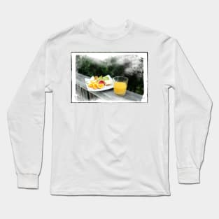 Fresh Fruit and Orange Juice. Long Sleeve T-Shirt